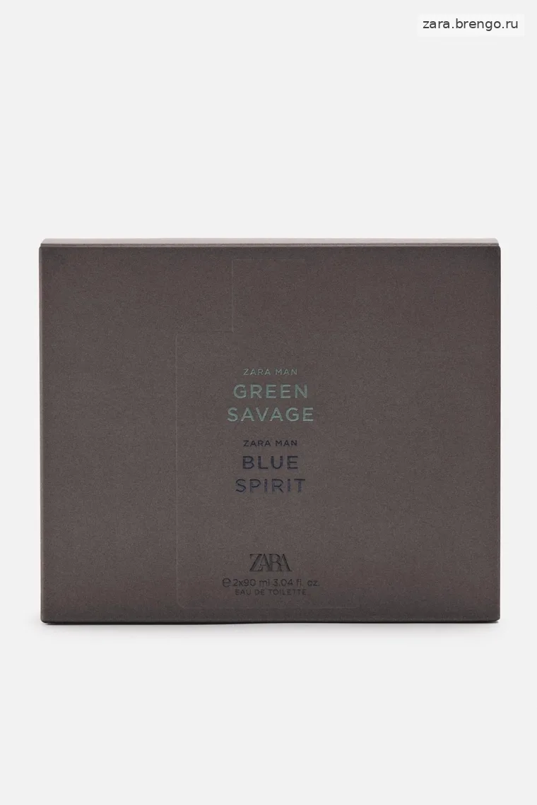 Набор парфюма ZARA MAN Green savage + blue spirit edt 2 x 90 ml