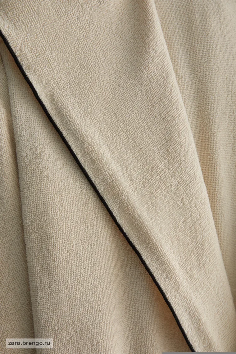 Хлопковый халат с оборкой (320 г/м²)