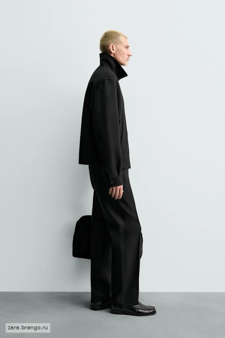 Шерстяная куртка с застежкой на молнию Zara 