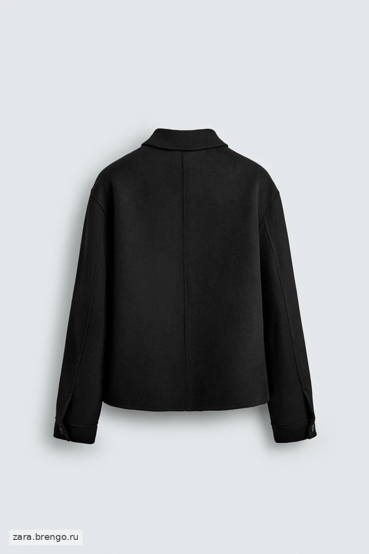 Шерстяная куртка с застежкой на молнию Zara 