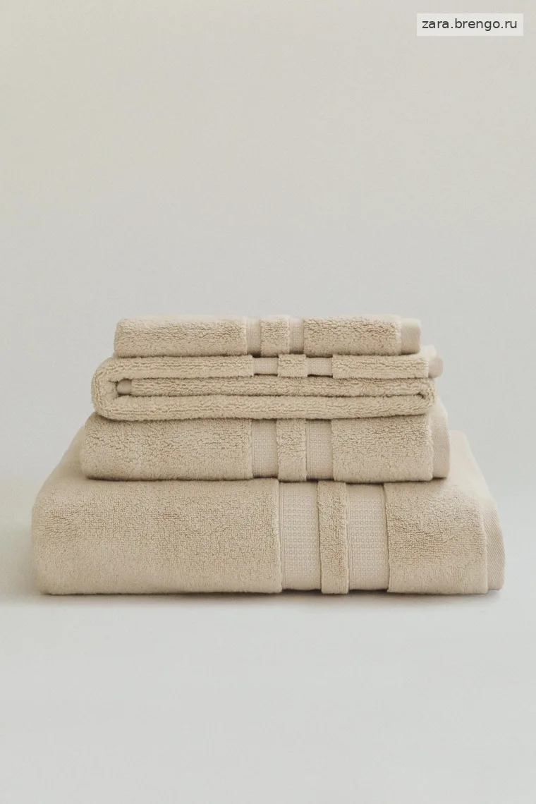 Махровое полотенце с двойным бордюром extra soft